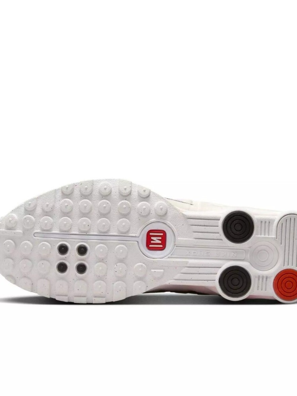 Nike womens shox R4 White Phantom Picante Red Sneaker Size 6 or 4.5 Youth BNIB - Picture 7 of 7